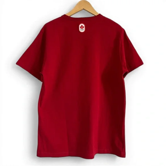 Vintage Hudson’s Bay Canada Olympic Team Red T-Shirt Made in Canada - Picture 2 of 4